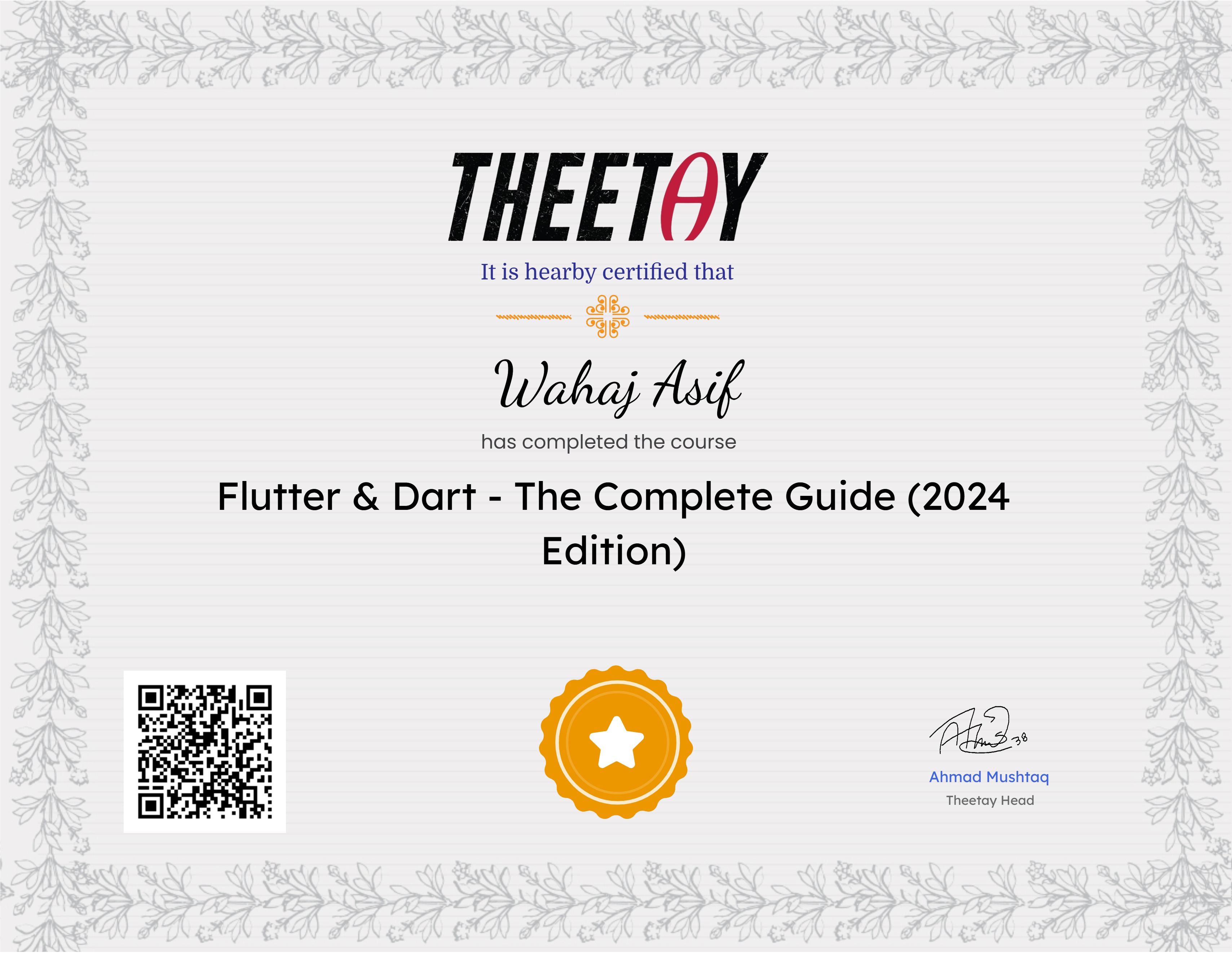 Flutter & Dart - The Complete Guide (2024 Edition)